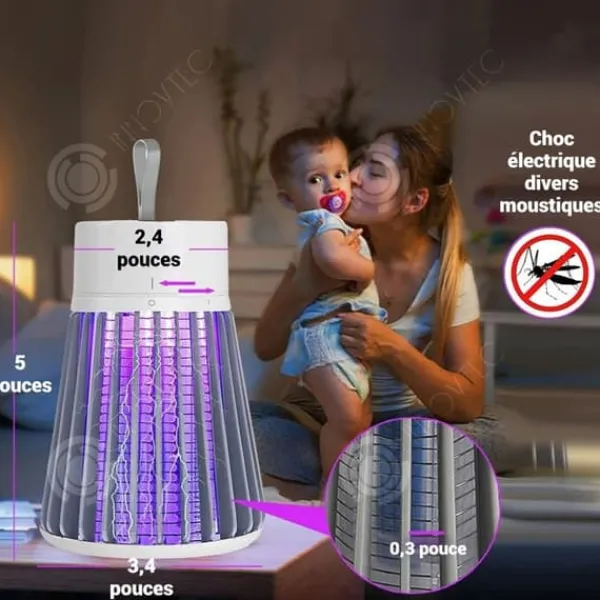 INN Lampa Antimosquito Autonomi på 6 till 8 timmar Bionisk komplett värmefångarsystem Skydd mot elektriska stötar