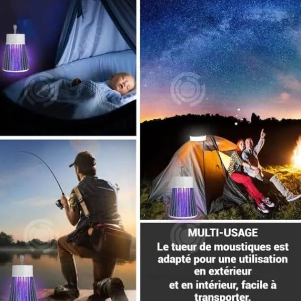 INN Lampa Antimosquito Autonomi på 6 till 8 timmar Bionisk komplett värmefångarsystem Skydd mot elektriska stötar