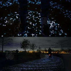 Online INN Luminous Pebble Pebbles 100 bitar Luminous Stones Luminous Gravel Cobblestones Trädgårdsgräs Fiskbehållare dekoration Trädgårdsstenar & Klivstenar