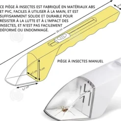 INN Manuell insektsfälla för skadedjursbur Fånga för skadedjursbin Spindlar och andra insekter Insektsfälla Porta