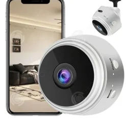 New INN Mini WiFi-kamera HD 1080P inomhussäkerhetskamera med infraröd nattfotograferingssensor och 150 graders vidvinkel Säkerhetsmonitorer & Videokameror