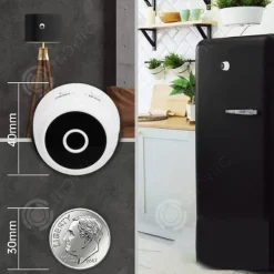 New INN Mini WiFi-kamera HD 1080P inomhussäkerhetskamera med infraröd nattfotograferingssensor och 150 graders vidvinkel Säkerhetsmonitorer & Videokameror