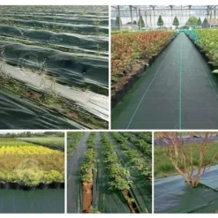 Best INN Mulching tyg 1,2x200m PP 90g multifunktionellt tyg vattengenomsläppligt andas fuktgivande och grästålig svart grön Markduk & Fiberduk