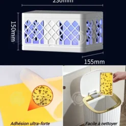 INN Myggmedel 23x15x15,5 cm UV-fälla kraftig klisterfälla 5 kg användbar i många situationer låg ljudnivå