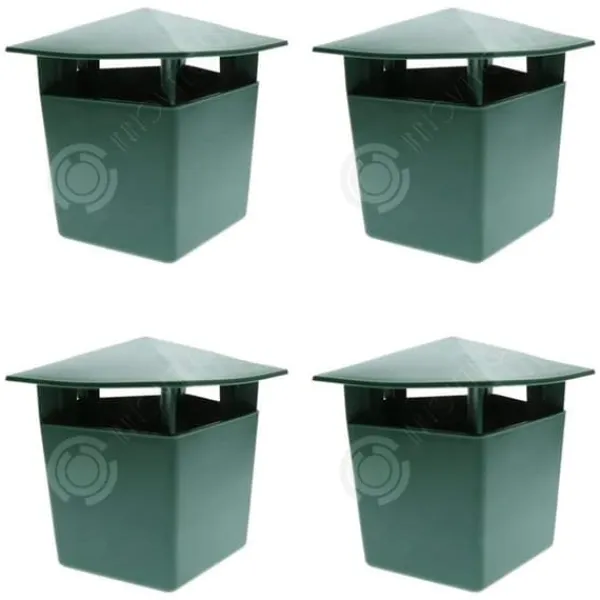 INN snigelfälla 13x10,5 cm 4 stycken snigelfångare i plast Ölsnäckfångare för att fånga sniglar och sniglar