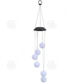 INN Solar Wind Chimes Lamp 78cm LED Utomhus Vattentät Dekorativa Lampor Sfäriska Ambient Light String Lights Vinddekoration