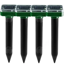 Online INN Ultraschallråttavvisare 4PCS 246x59mm IP65 tätning 600mah ljudlös ingen strålning intelligent frekvensomvandling Insektsmedel & Djuravvisande Medel