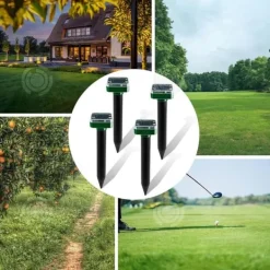 Online INN Ultraschallråttavvisare 4PCS 246x59mm IP65 tätning 600mah ljudlös ingen strålning intelligent frekvensomvandling Insektsmedel & Djuravvisande Medel