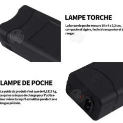 INN Uppladdningsbar LED-ficklampa multifunktionell ficklampa för kvinnor Kompakt storlek Skydda din säkerhet var som helst var som helst