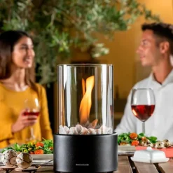 Innovagoods Bioetanol Bord öppen Spis Heatfir Durchsichtig