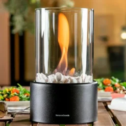 Innovagoods Bioetanol Bord öppen Spis Heatfir Durchsichtig