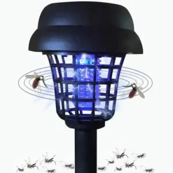 INSECT LAMP, 2st--Solar Mosquito Killer Lamp,1-2-4-6-8sts,Elektriskt UV LED-ljus, Vattentät, För trädgård, Gräsmatta,