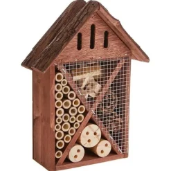 New INSEKTHOTELL MED BARK 20X28X9CM VERDEMAX För Fåglar & Småvilt
