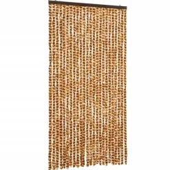 New Insektsdraperi av chenille - Skyddar mot insekter | Färg: Ockra/Vit | Storlek: 100x220 cm Insektsmedel & Djuravvisande Medel