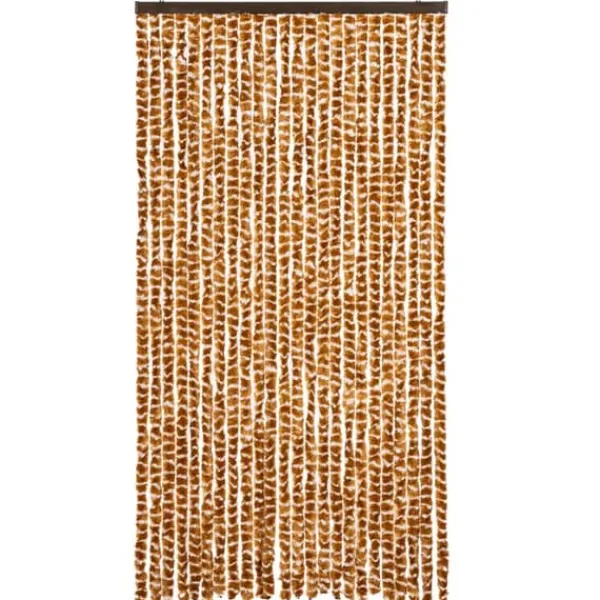 New Insektsdraperi av chenille - Skyddar mot insekter | Färg: Ockra/Vit | Storlek: 100x220 cm Insektsmedel & Djuravvisande Medel
