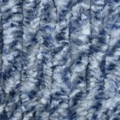 Clearance Insektsdraperi blå, vit och silver 56x185 cm chenille - Insektsdraperi - Insektsdraperier - Home & Living Insektsmedel & Djuravvisande Medel