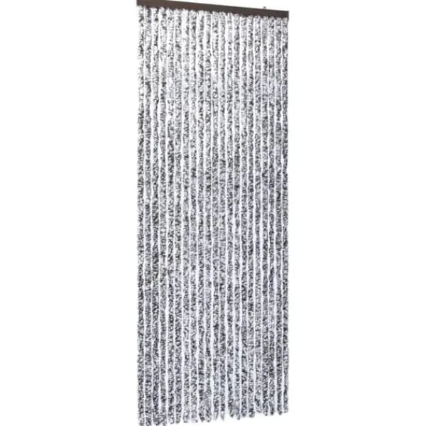Insektsdraperi brun och beige 90x220 cm chenille - Insektsdraperi - Insektsdraperier - Home & Living