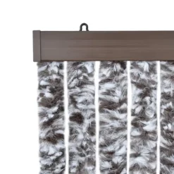 Insektsdraperi brun och beige 90x220 cm chenille - Insektsdraperi - Insektsdraperier - Home & Living