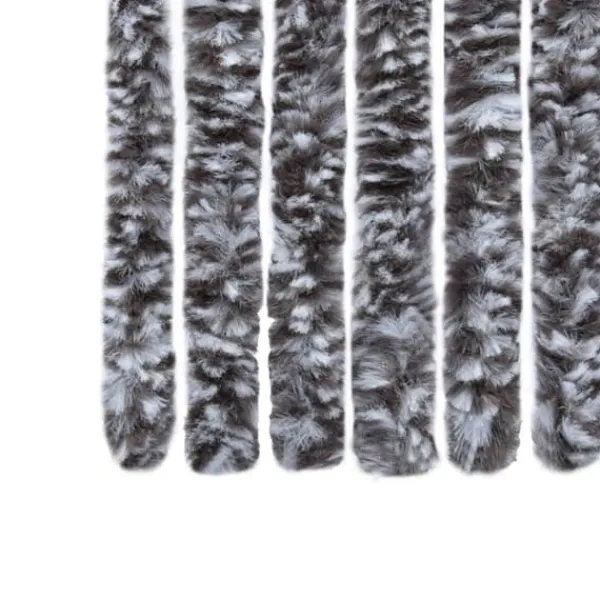 Insektsdraperi brun och beige 90x220 cm chenille - Insektsdraperi - Insektsdraperier - Home & Living