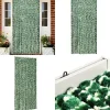 Insektsdraperi grön och vit 100x220 cm chenille - Insektsdraperier - Insektsdraperi - Home & Living