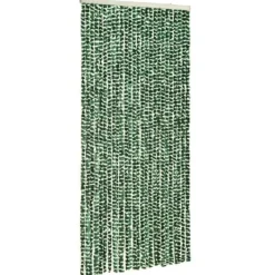 Insektsdraperi grön och vit 100x220 cm chenille - Insektsdraperier - Insektsdraperi - Home & Living