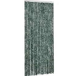 Insektsdraperi i chenille - Skydda mot insekter | Färg: Grön och Vit | Storlek: 90x220 cm