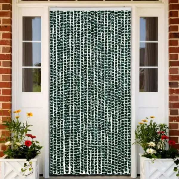 Insektsdraperi i chenille - Skydd mot insekter | Färg: Grön/Vit | Storlek: 100x220 cm Insektsmedel & Djuravvisande Medel