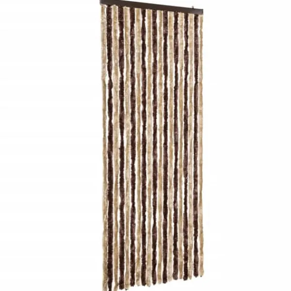 Best Insektsdraperi med mjuka chenillesträngar - Skydd mot insekter | Färg: Beige och Ljusbrun | Storlek: 56x185 cm Insektsmedel & Djuravvisande Medel