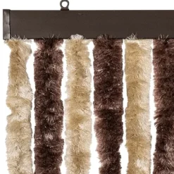 Best Insektsdraperi med mjuka chenillesträngar - Skydd mot insekter | Färg: Beige och Ljusbrun | Storlek: 56x185 cm Insektsmedel & Djuravvisande Medel