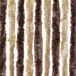 Best Insektsdraperi med mjuka chenillesträngar - Skydd mot insekter | Färg: Beige och Ljusbrun | Storlek: 56x185 cm Insektsmedel & Djuravvisande Medel