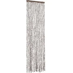 Hot Insektsdraperi taupe och vit 56x185 cm chenille Insektsmedel & Djuravvisande Medel