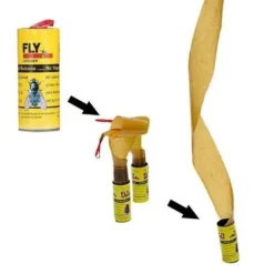 Hot Insektsfälla - YWEI - INSEKTALAMPAN - Gul - 4 rullar - Miljövänlig Flugsmällor