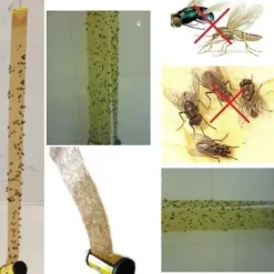 Hot Insektsfälla - YWEI - INSEKTALAMPAN - Gul - 4 rullar - Miljövänlig Flugsmällor