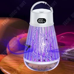 Hot Insektsfälla med lampa - TD® - Hängmodell - 2000mAh - Lila ljus - Multifunktionell Insektsmedel & Djuravvisande Medel