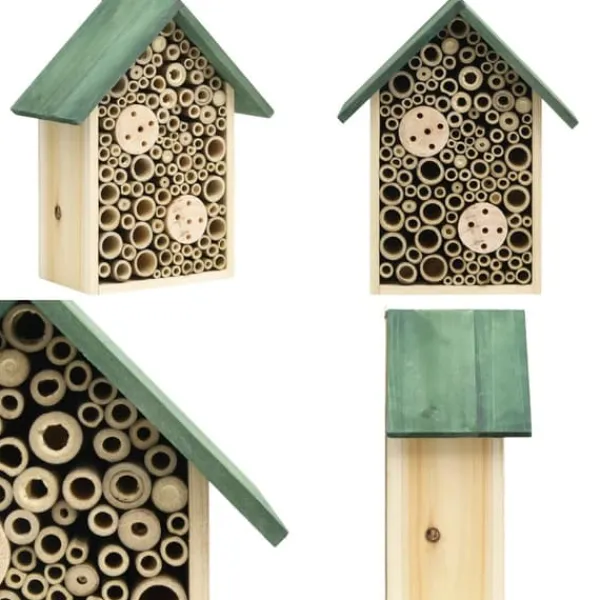 Online Insektshotell 2 st 23x14x29 massivt granträ - Insektshotell - Insekts Hotell - Home & Living För Fåglar & Småvilt