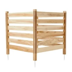 Outlet Insynsskydd, 91,4x91,4x91,4 cm, Trä, Utomhusavskärmning Kompostering