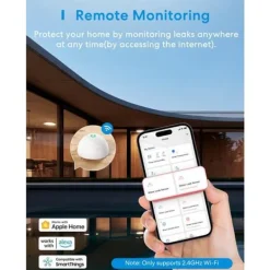 Clearance Intelligent Vattendetekter Meross 3-pack med Hub - Kompatibel med Apple HomeKit Läckagedetektorer