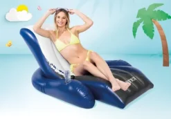 Best INTEX - flytande stol pool - uppblåsbar stol - 180x135 cm Pool- & Spatillbehör