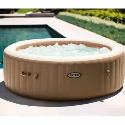 Best INTEX Bubbelpool rund PureSpa 216x71 cm 6 personer Spa & Utomhusbad