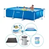 Best Intex Frame Pool rektangulär 260x160x65 cm - 6-delad - Swimming Pool Plus Tillbehör Pooler