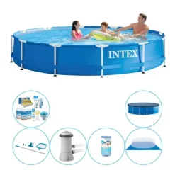 Intex Metal Frame Pool Pool - 366 x 76 cm - Rabattsats Pooler