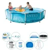 New Intex metallram Rund Beachside 305x76 cm - Deluxe Pool Set Pooler