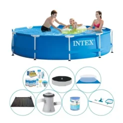 Discount Intex metallram Rund 305x76 cm - Poolkomfortpaket Pooler