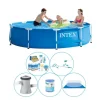 Intex Metallram Rund 305x76 cm - 6-delad - Simbassäng Med Tillbehör