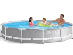 Viking Choice Intex ovanjordspool - 366x76cm - filterpump & tillbehör - grå