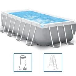 Best INTEX Pool set Prism Frame rektangulär 400x200x100 cm Pooler