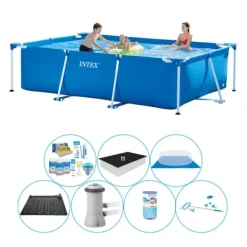 Intex rambassäng rektangulär 300x200x75 cm - allt i 1 poolset Pooler