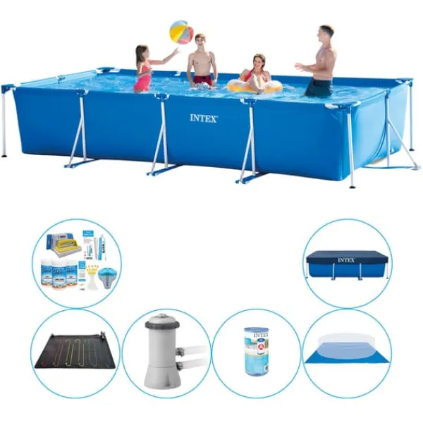 Discount Intex Rampool rektangulär 450x220x84 cm - Pool Plus Tillbehör Pooler