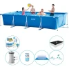 Intex rampool rektangulär 450x220x84 cm - kombinationsset för pool