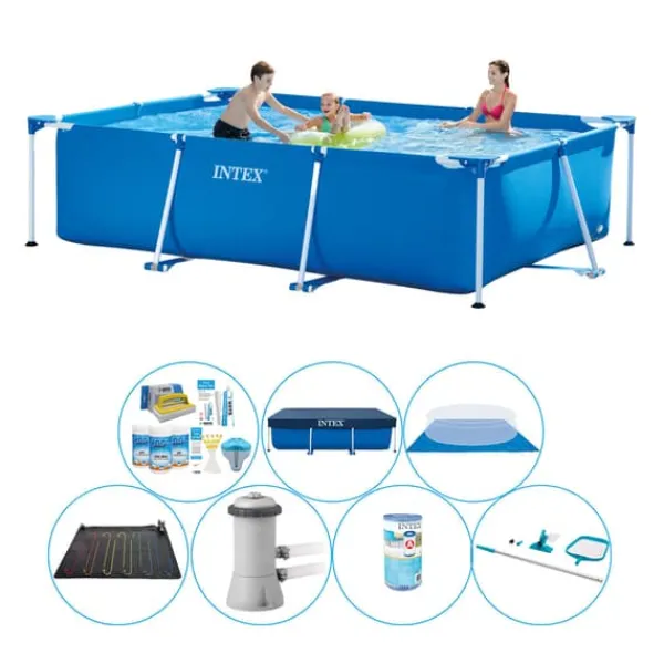 Online Intex Rampool rektangulär 300x200x75 cm - Poolpaket Pooler